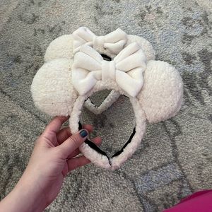 BUY 1 GET 1 HALF OFF Handmade Mickey white Sherpa ears
